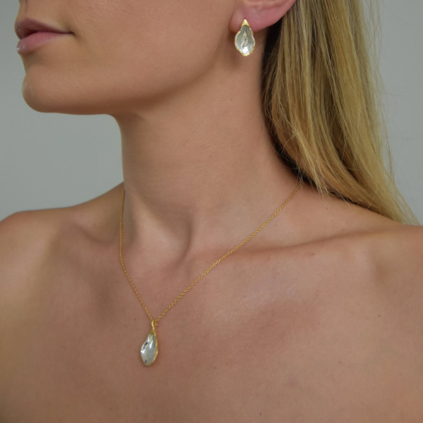 Eddie Oyster Necklace - Silver/Gold Vermeil