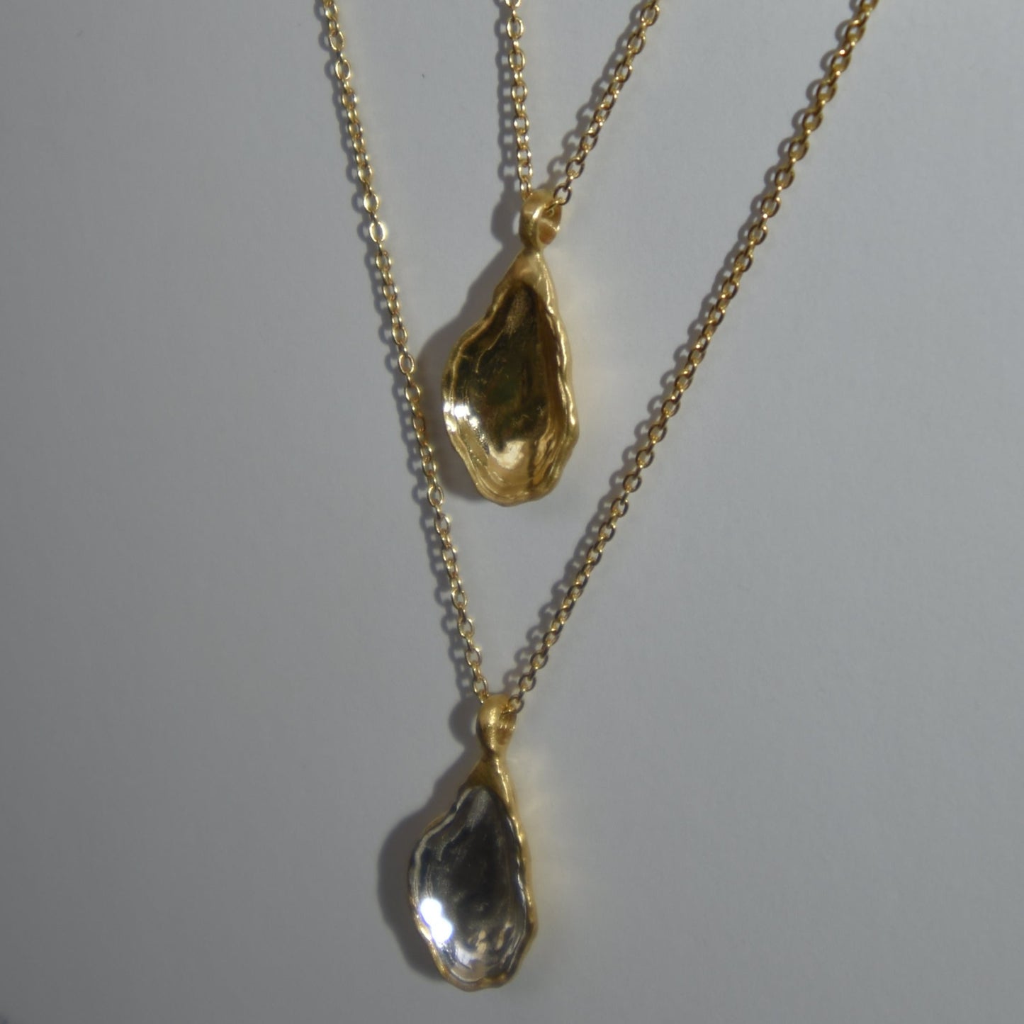 Eddie Oyster Necklace - Silver/Gold Vermeil