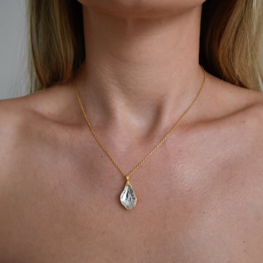 Eddie Oyster Necklace - Silver/Gold Vermeil